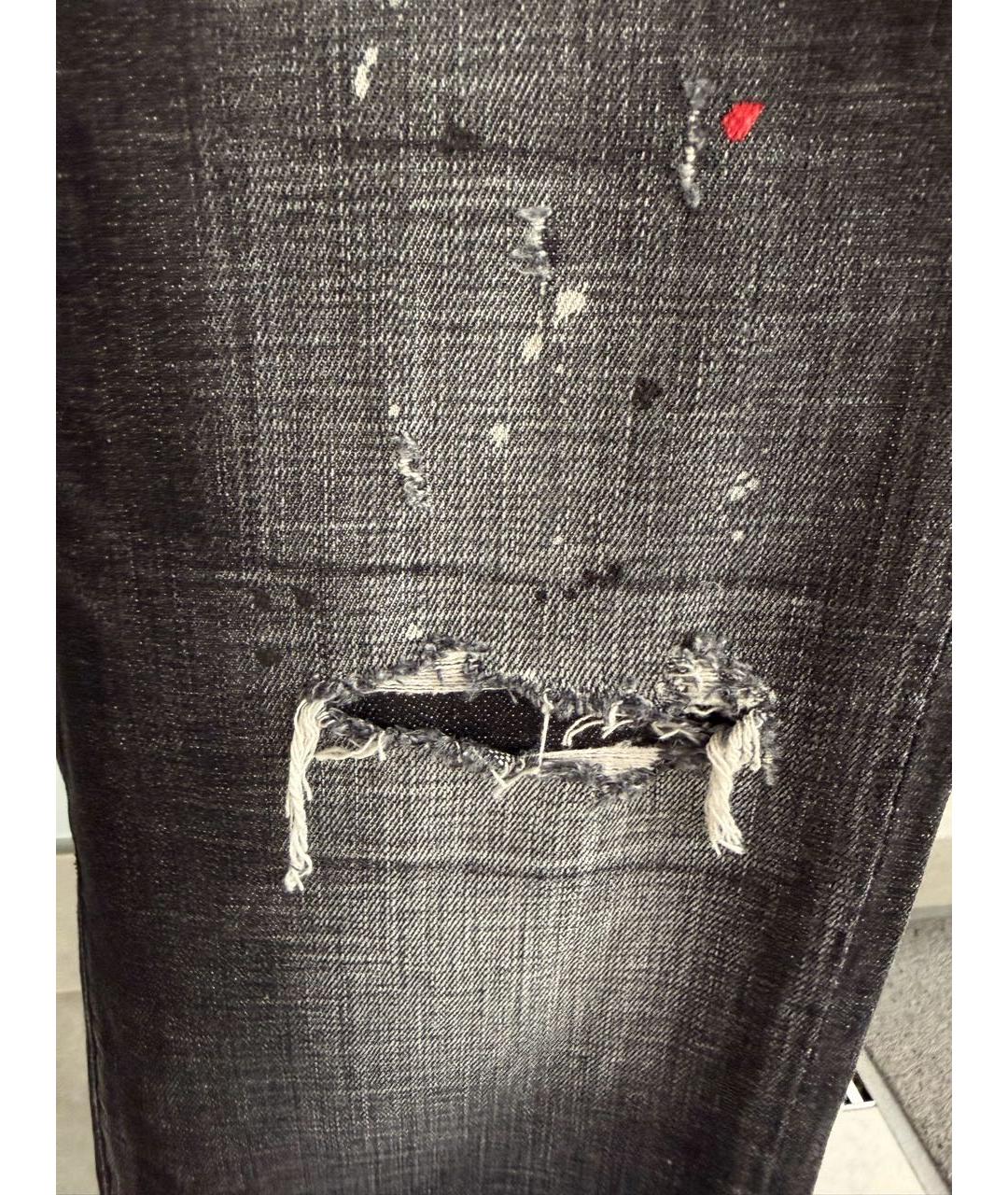 DSQUARED2 Серые хлопко-эластановые джинсы скинни, фото 6