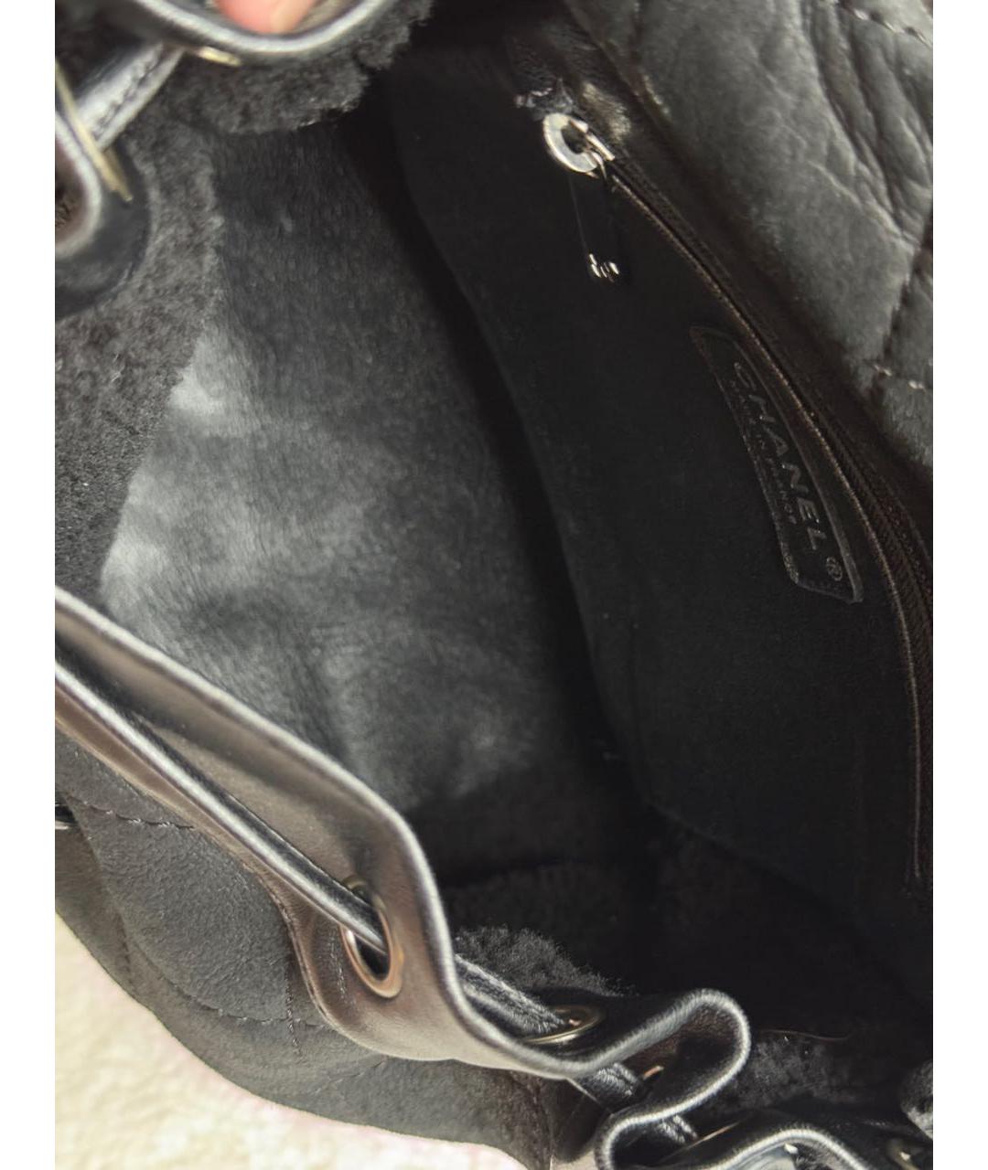 CHANEL Черный кожаный рюкзак, фото 5