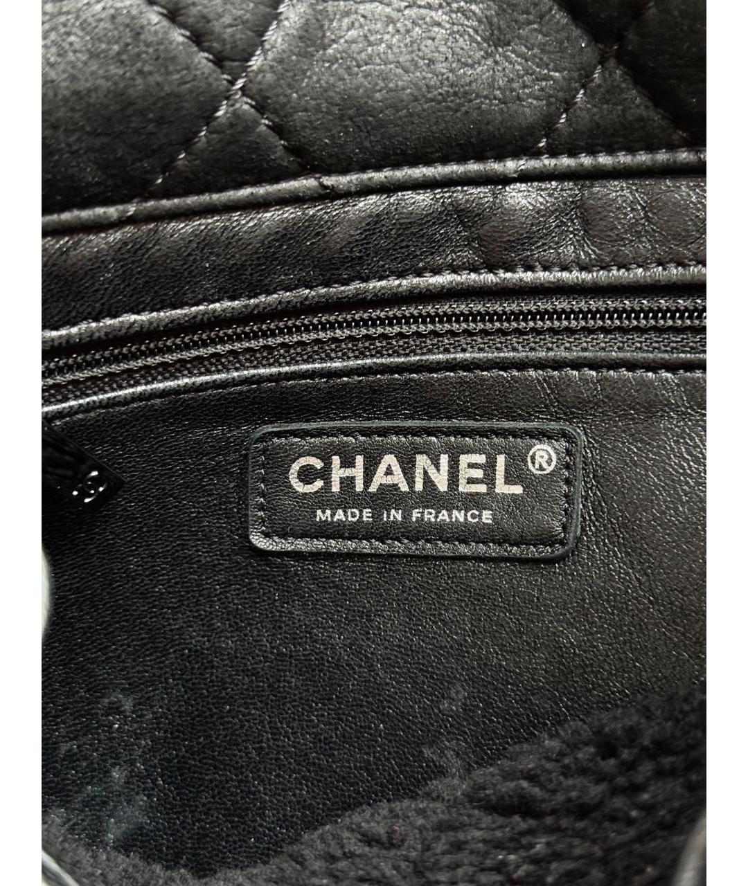CHANEL Черный кожаный рюкзак, фото 8