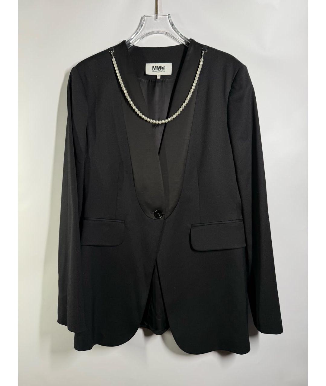 MAISON MARGIELA Черный вискозный жакет/пиджак, фото 5