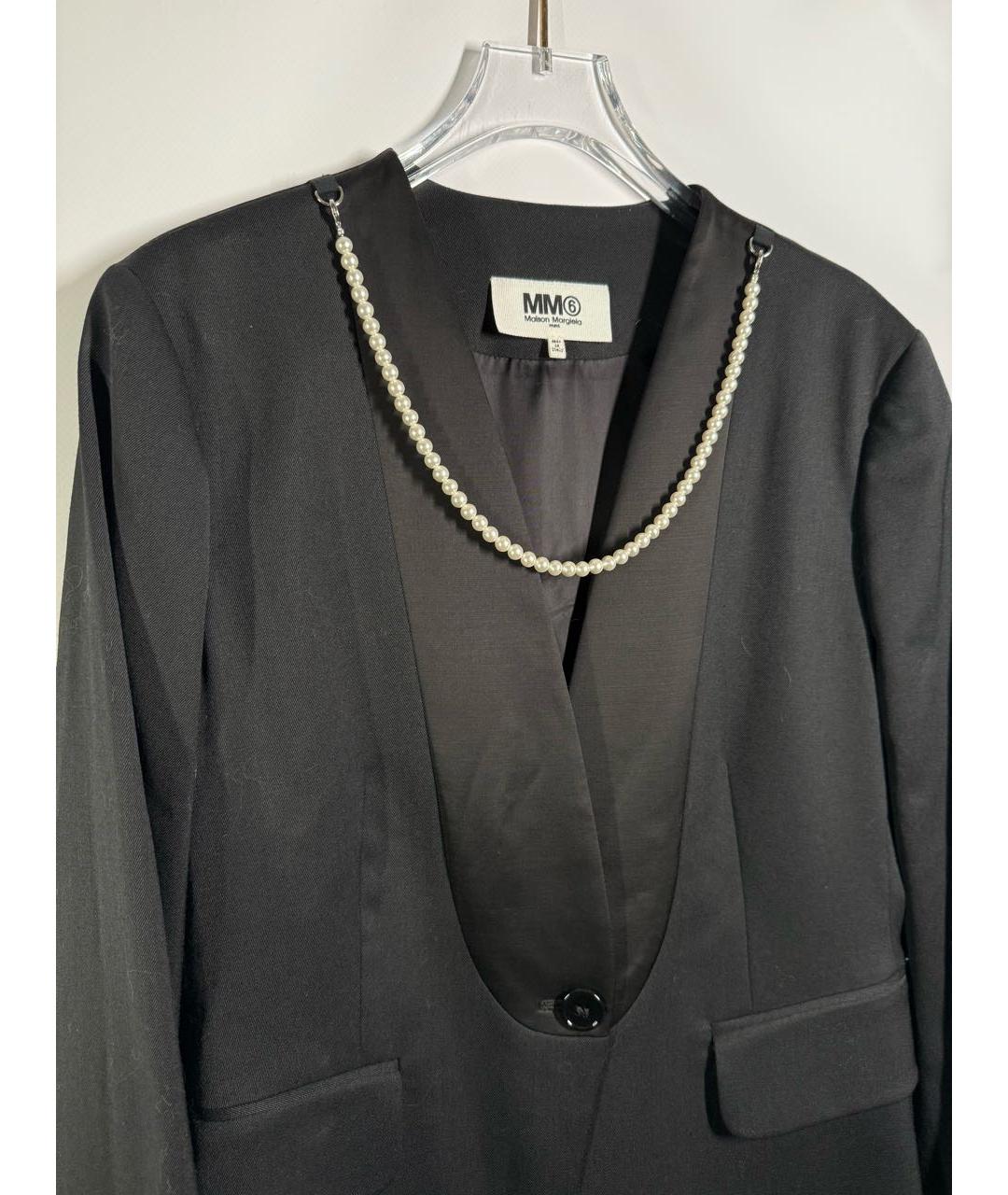 MAISON MARGIELA Черный вискозный жакет/пиджак, фото 4
