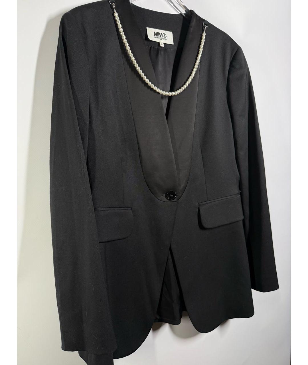 MAISON MARGIELA Черный вискозный жакет/пиджак, фото 7