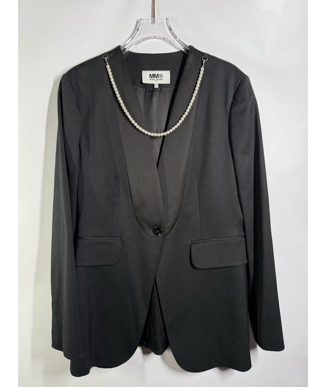 MAISON MARGIELA Черный вискозный жакет/пиджак, фото 6