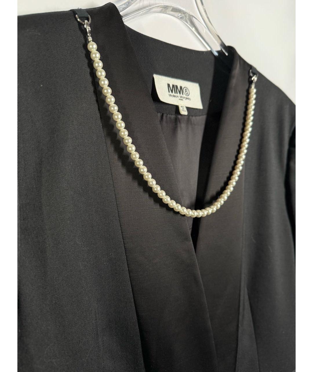 MAISON MARGIELA Черный вискозный жакет/пиджак, фото 3