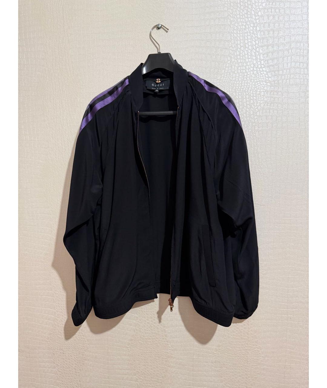 GUCCI Черный шелковый кардиган, фото 6