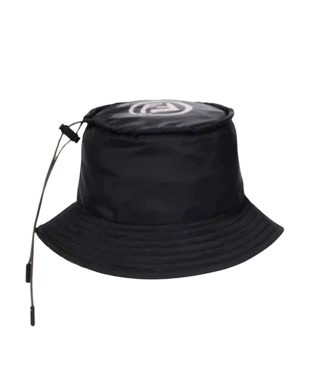 FENDI Черная синтетическая шапка, фото 1