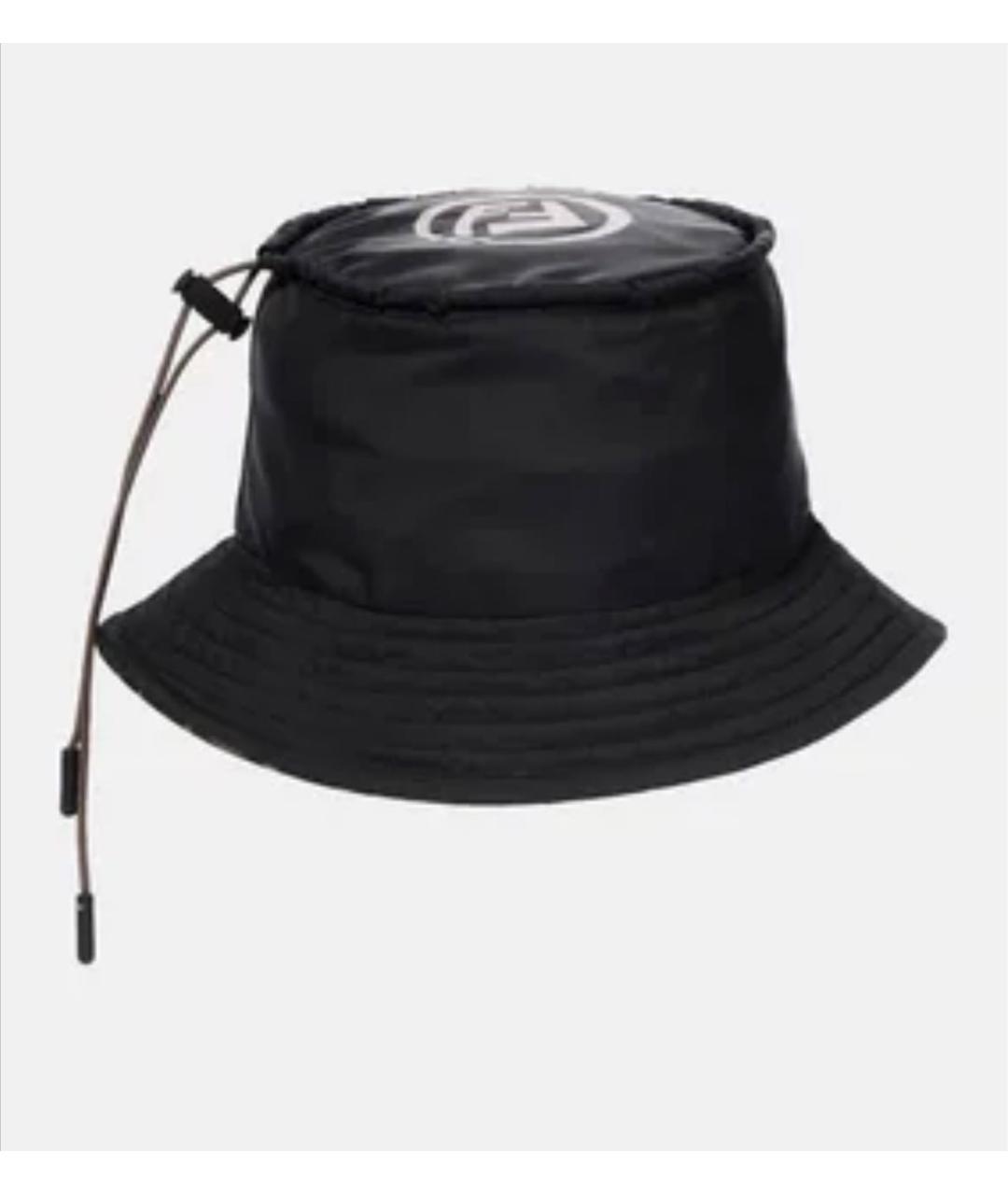 FENDI Черная синтетическая шапка, фото 7