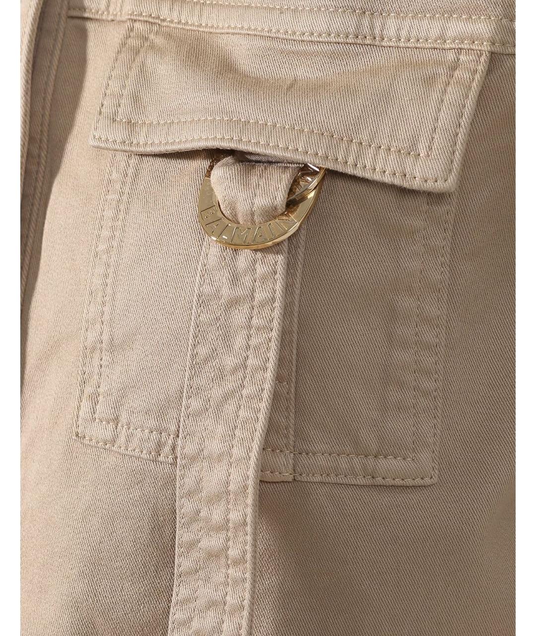 BALMAIN Бежевый деним жакет/пиджак, фото 4