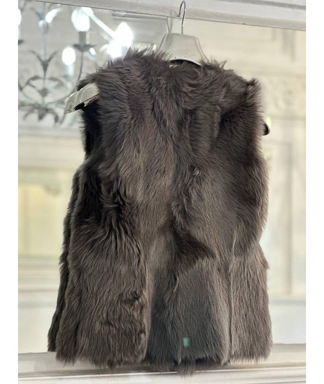 ESCADA Бежевый кожаный жилет, фото 4