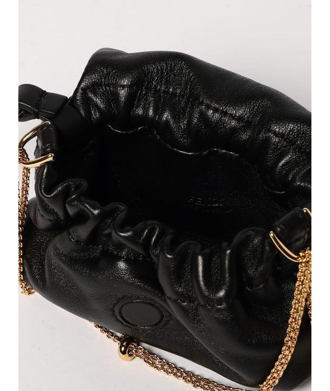 FENDI Черная кожаная сумка через плечо, фото 4