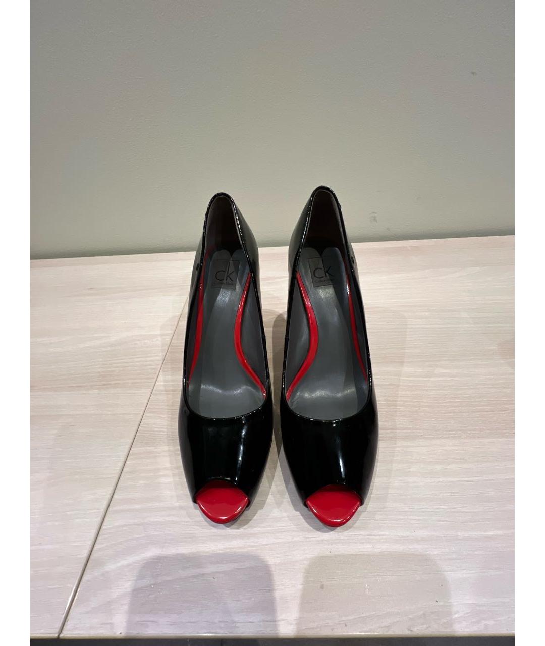 CALVIN KLEIN Мульти туфли из лакированной кожи, фото 2