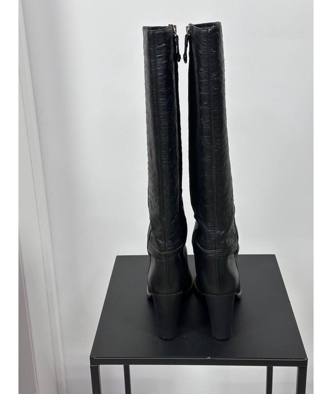 ESCADA Черные кожаные сапоги, фото 7