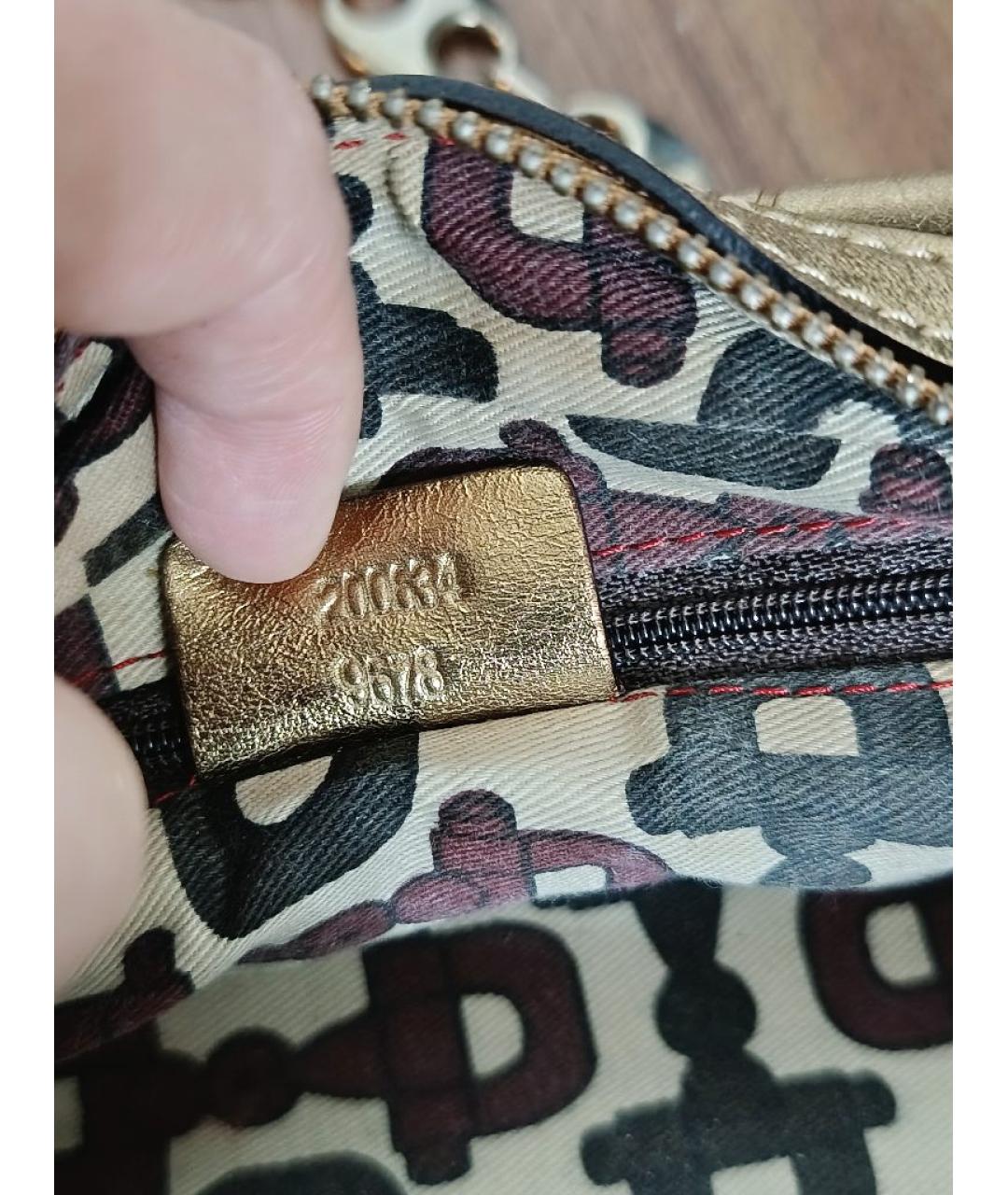 GUCCI Золотая сумка через плечо, фото 4