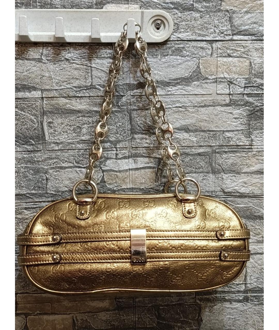 GUCCI Золотая сумка через плечо, фото 2