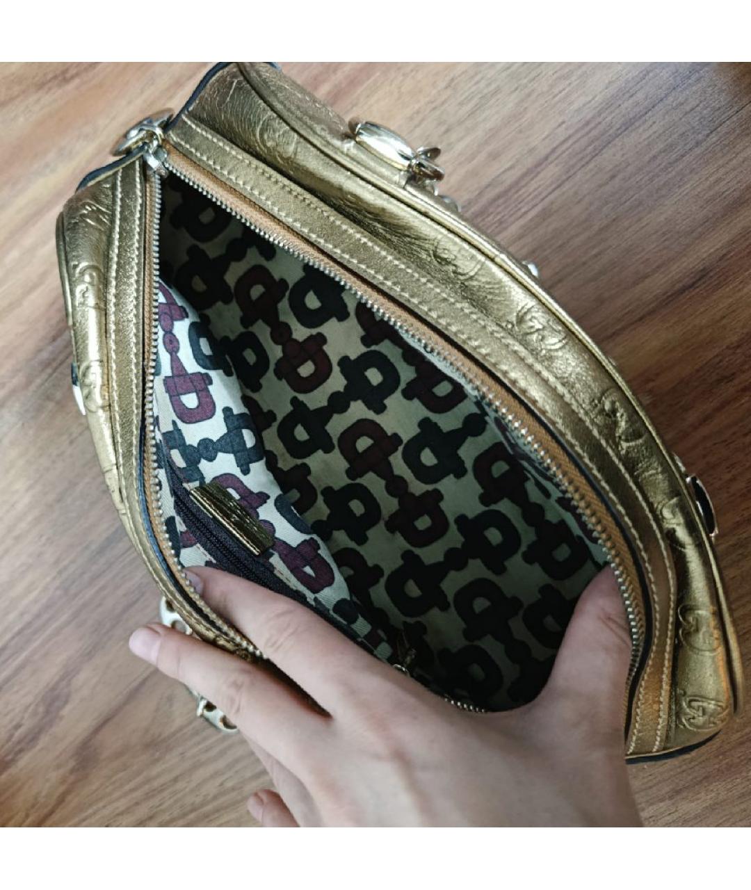 GUCCI Золотая сумка через плечо, фото 6