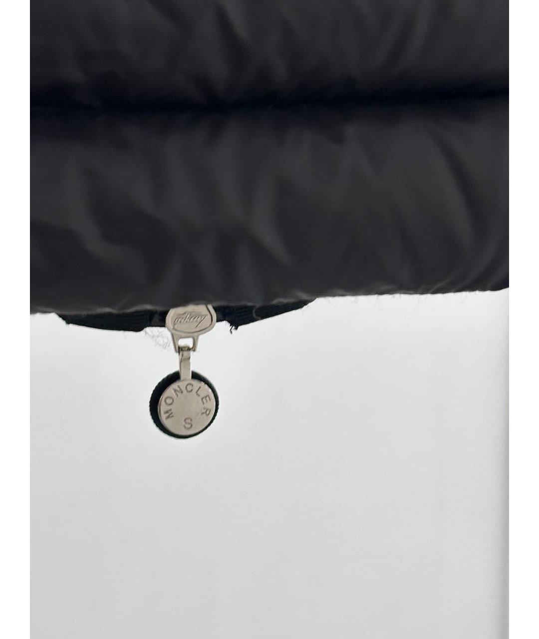 MONCLER Темно-синий полиэстеровый пуховик, фото 7