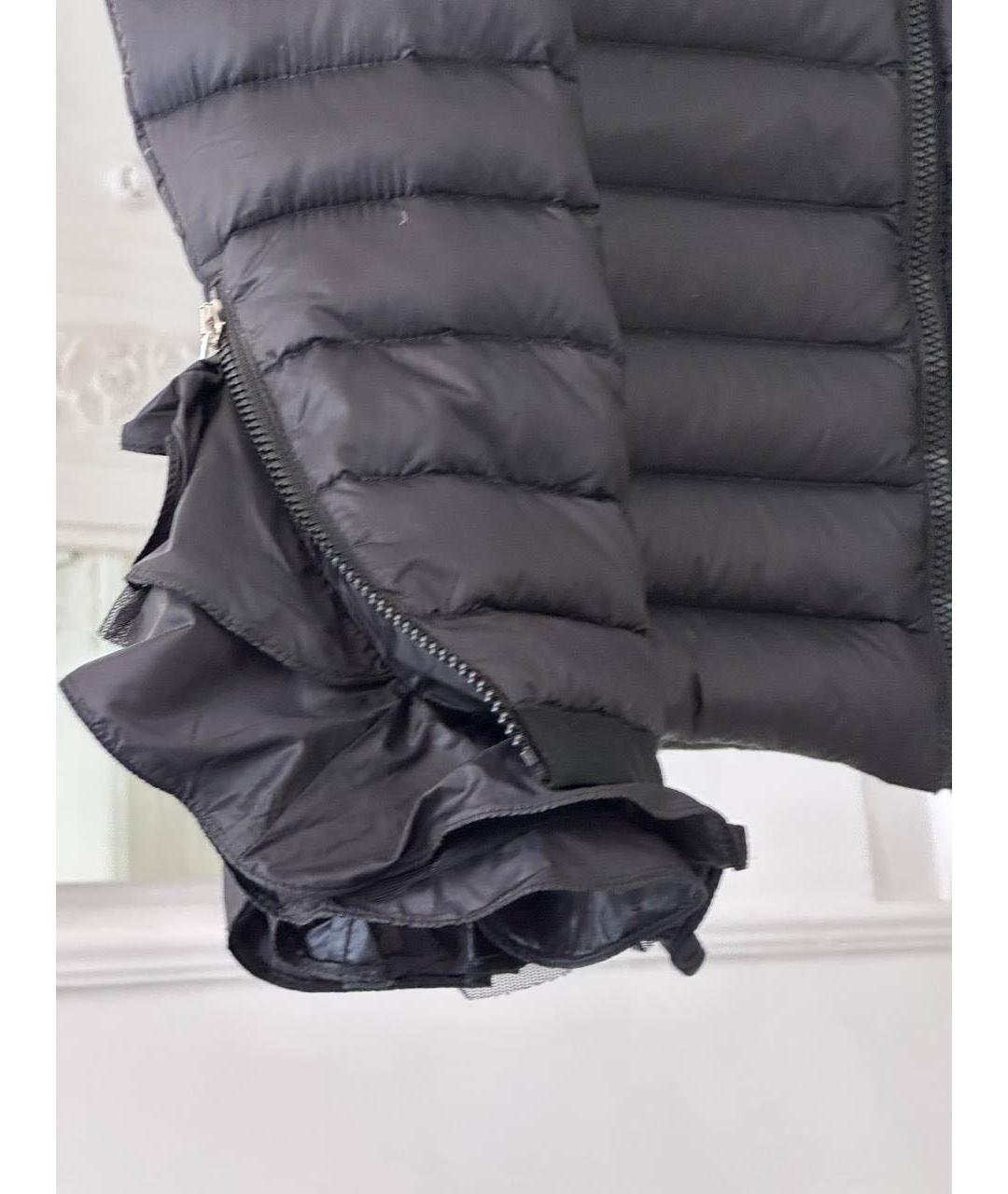 MONCLER Темно-синий полиэстеровый пуховик, фото 6