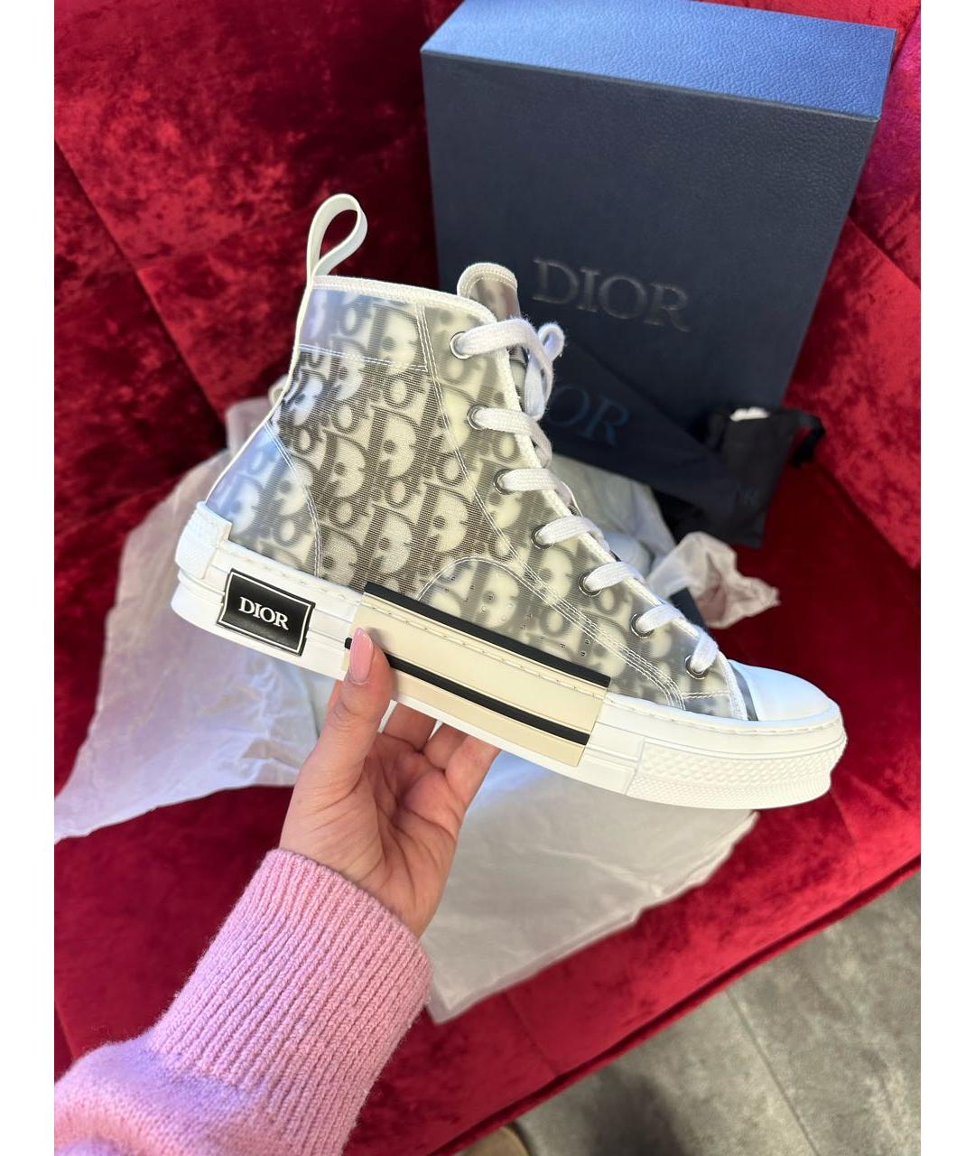 CHRISTIAN DIOR Серые кеды, фото 3