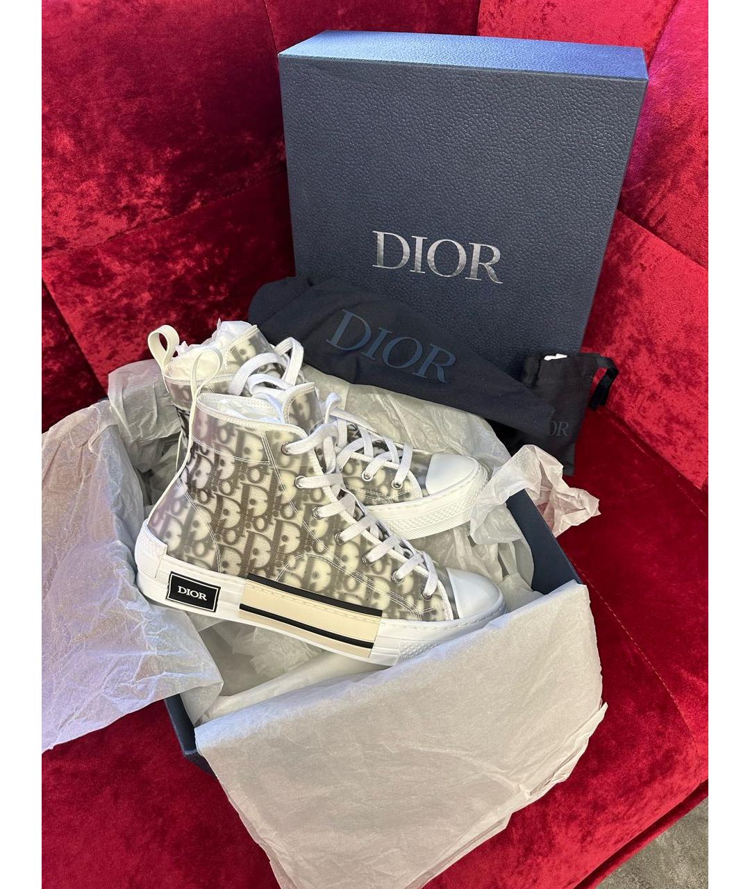 CHRISTIAN DIOR Серые кеды, фото 2