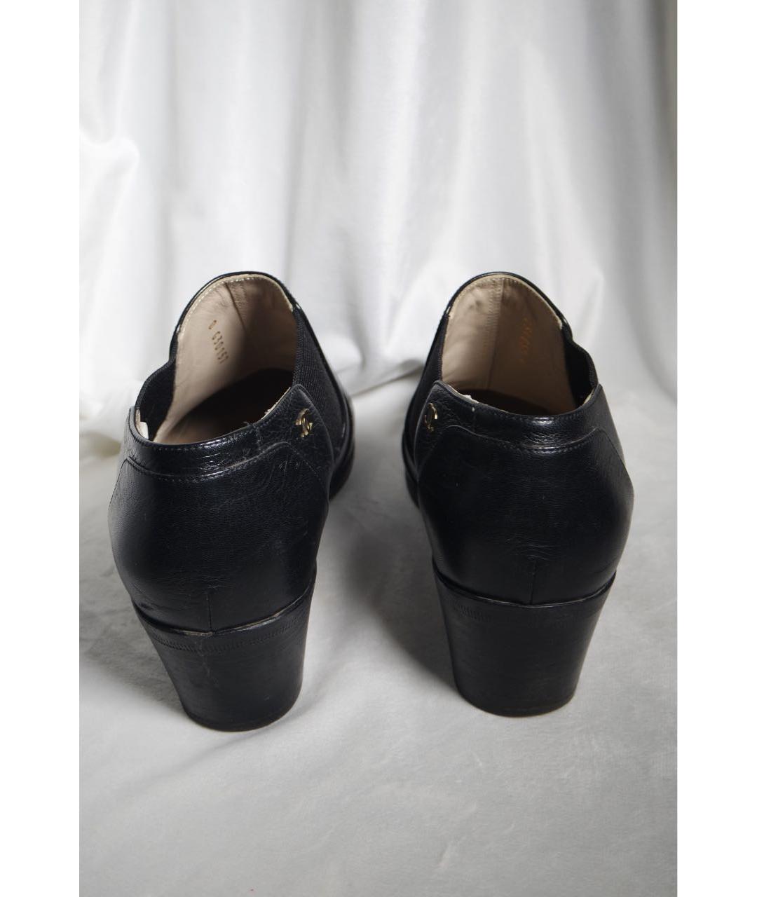 CHANEL Черные кожаные ботильоны, фото 7