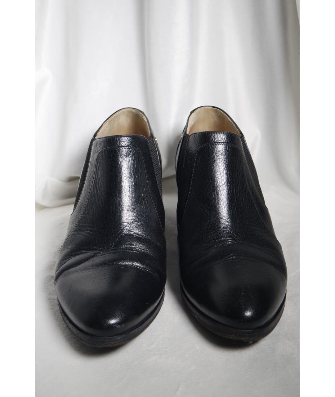 CHANEL Черные кожаные ботильоны, фото 5