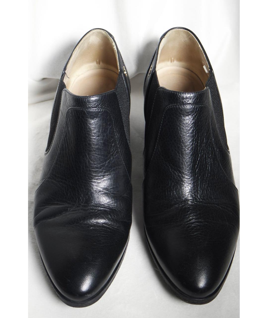 CHANEL Черные кожаные ботильоны, фото 2