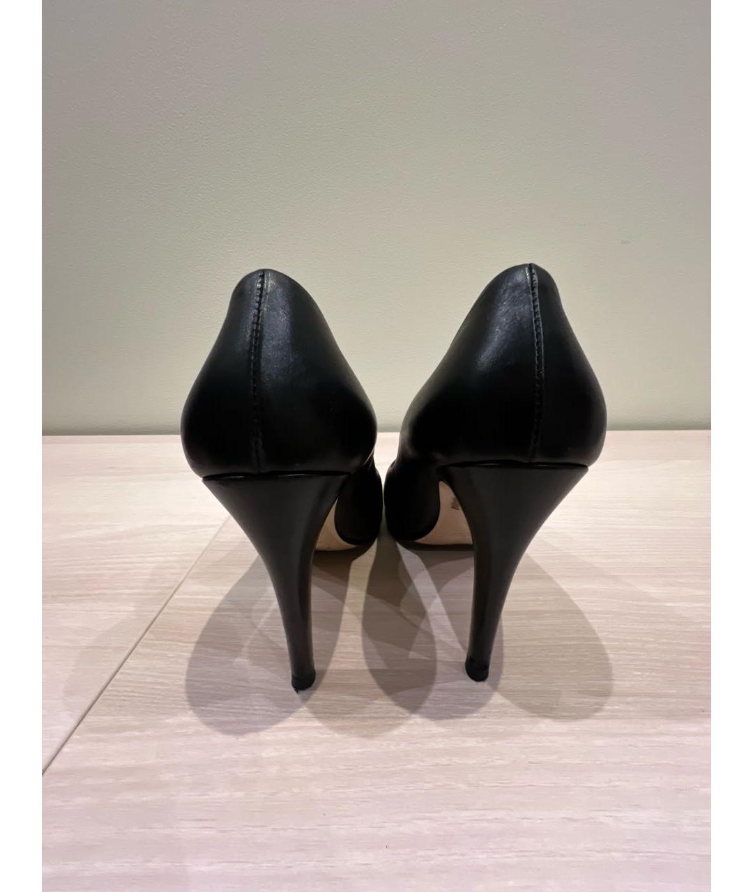 MIU MIU Черные кожаные туфли, фото 3