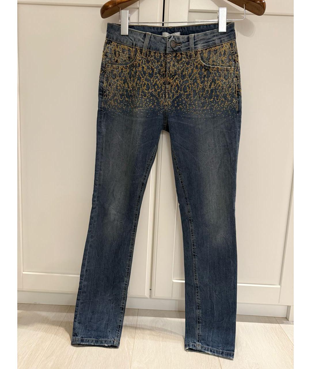 LIU JO Синие хлопковые джинсы слим, фото 7