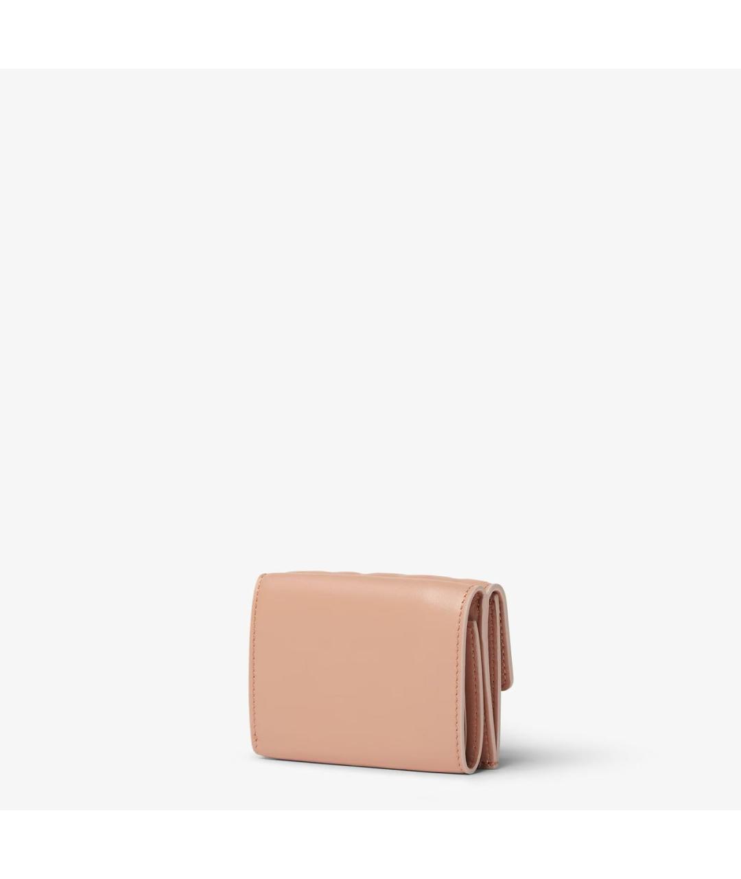 FENDI Розовый кожаный кошелек, фото 3