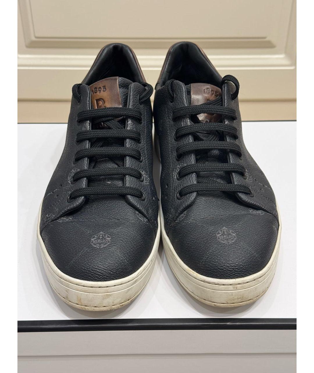 BERLUTI Черные кожаные туфли, фото 2