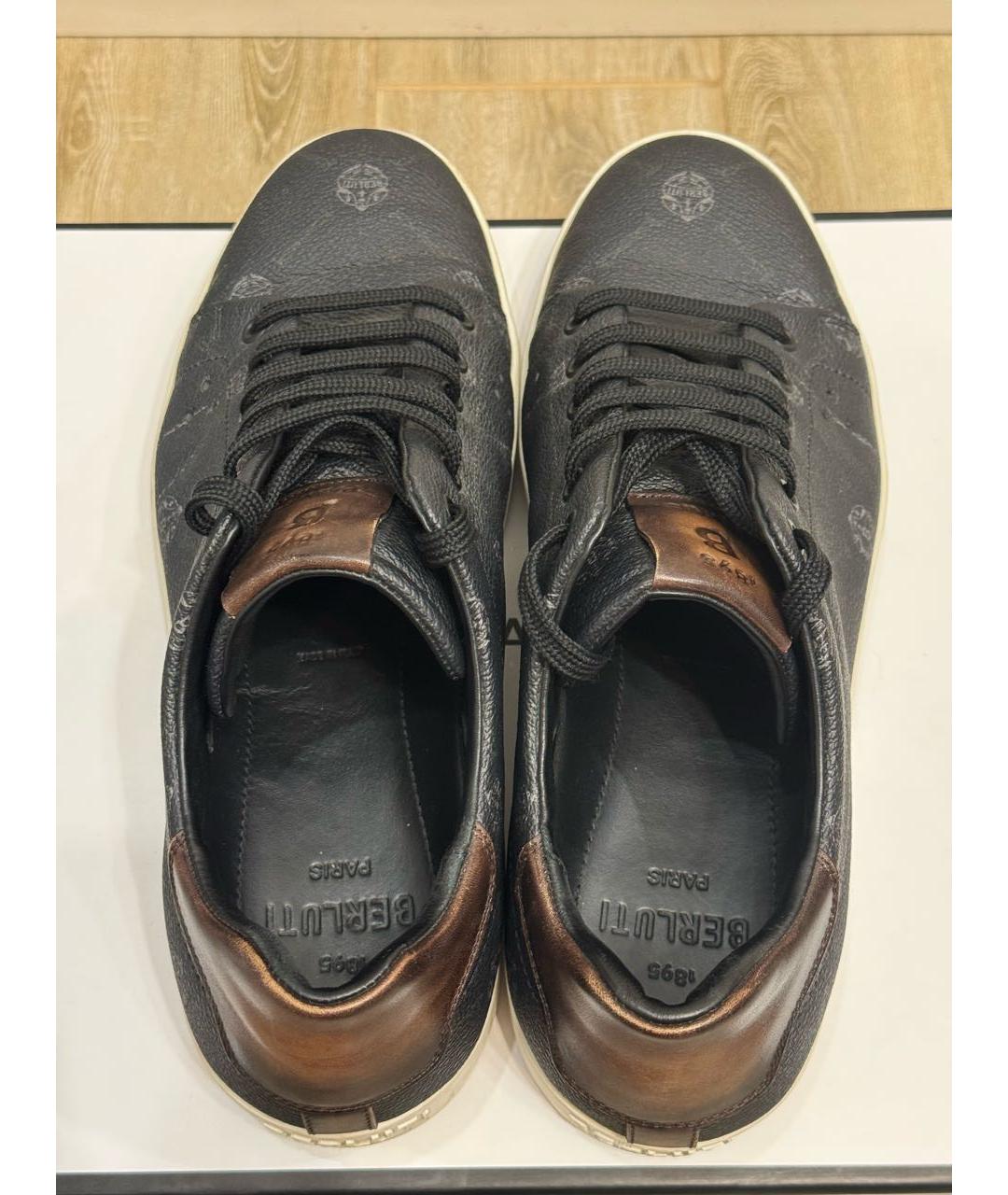 BERLUTI Черные кожаные туфли, фото 3