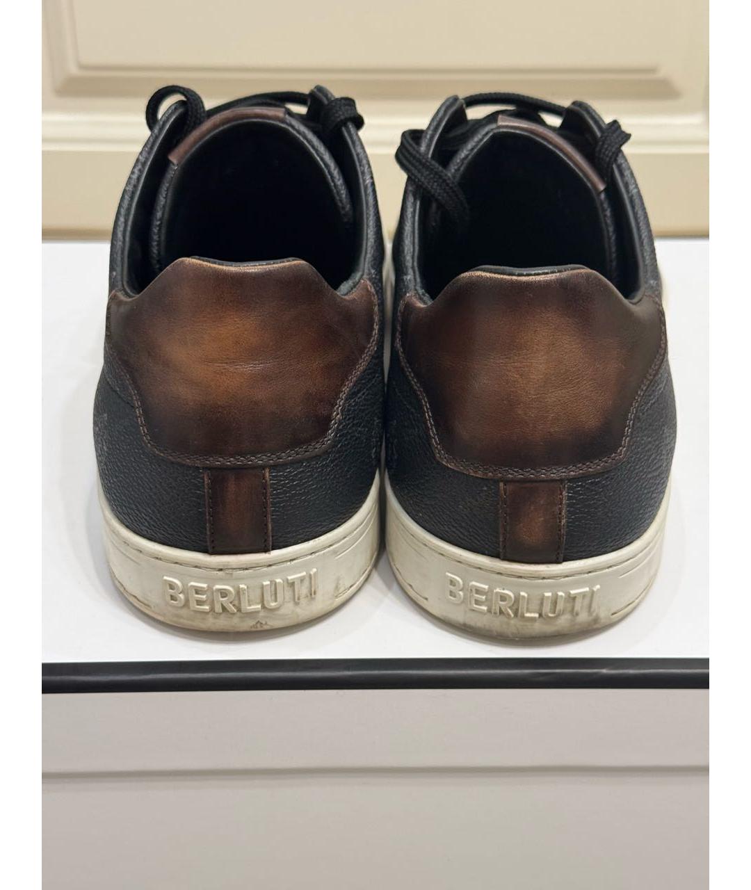 BERLUTI Черные кожаные туфли, фото 4