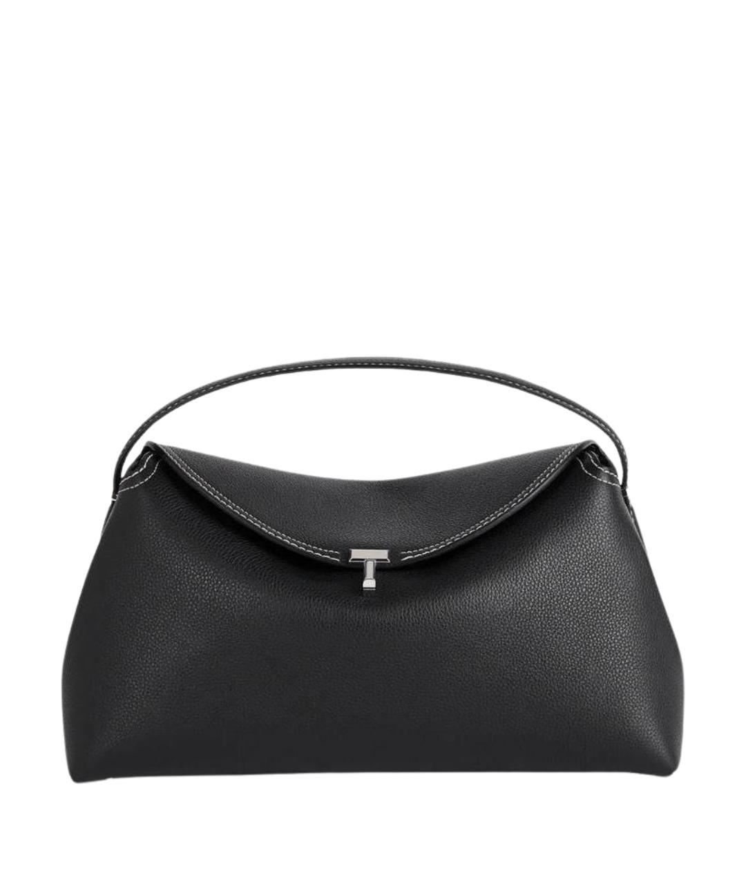 TOTEME Черная кожаная сумка через плечо, фото 1