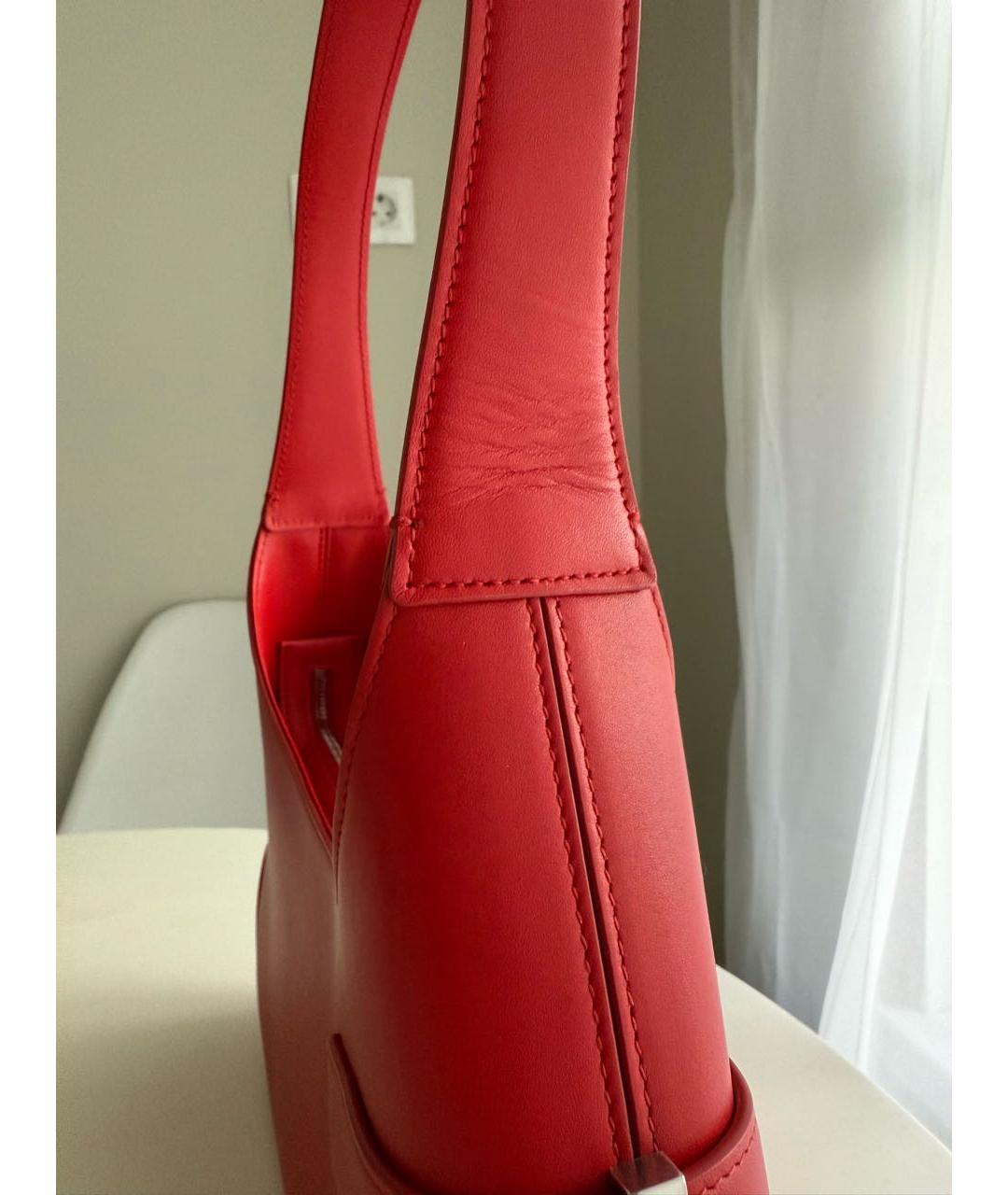 FERRAGAMO Красная кожаная сумка через плечо, фото 8