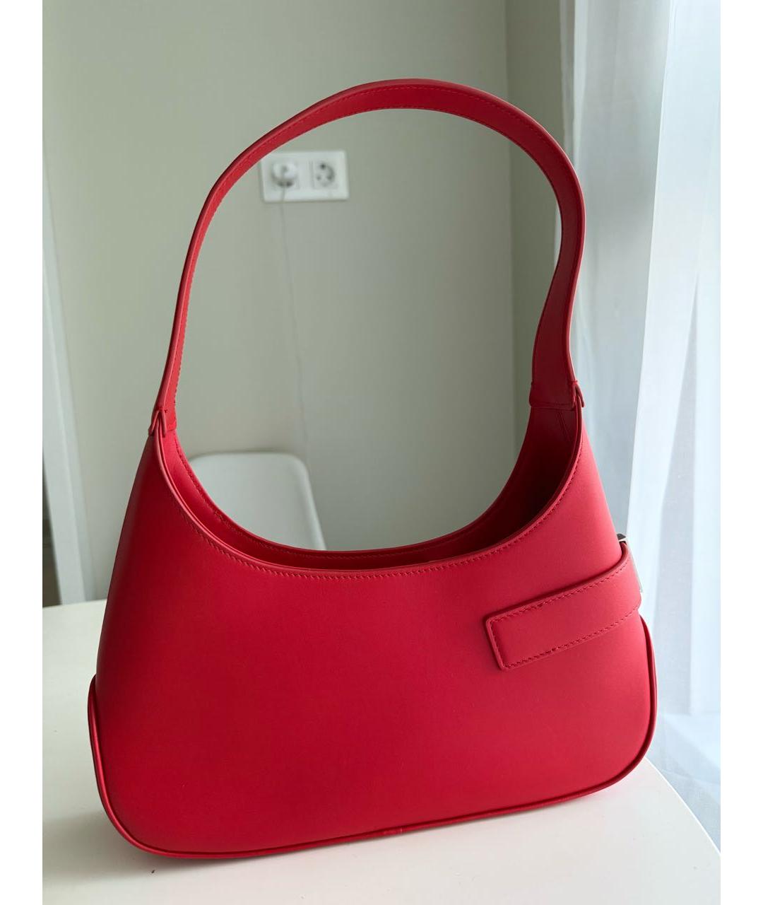 FERRAGAMO Красная кожаная сумка через плечо, фото 3