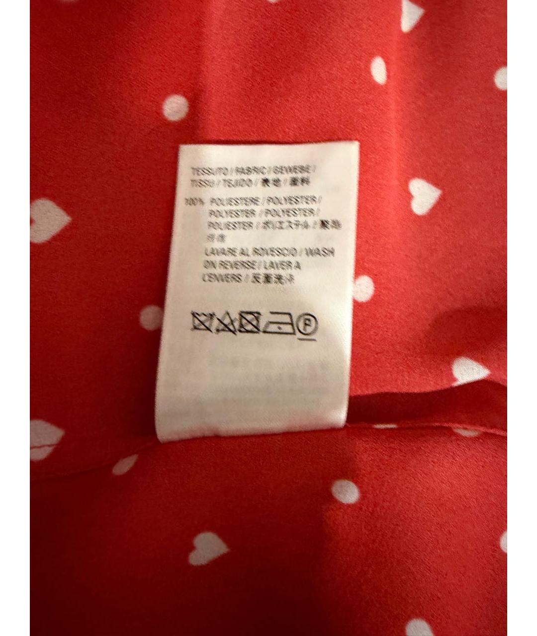 BALENCIAGA Красная шелковая рубашка, фото 4