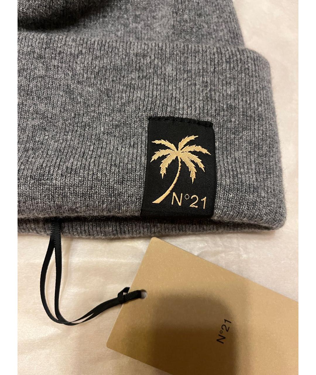 NO. 21 Серая шерстяная шапка, фото 6
