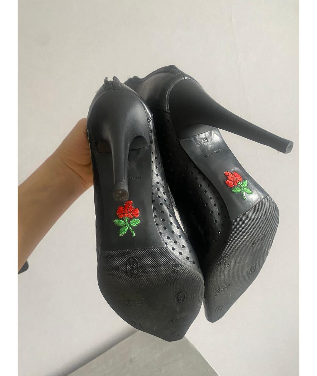 CAREL Черные кожаные ботильоны, фото 4