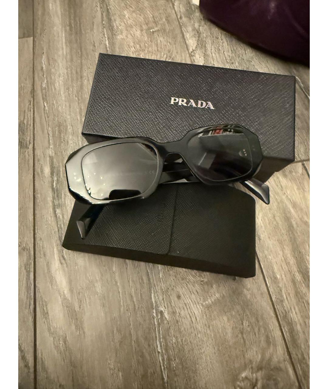 PRADA Фиолетовые пластиковые солнцезащитные очки, фото 6