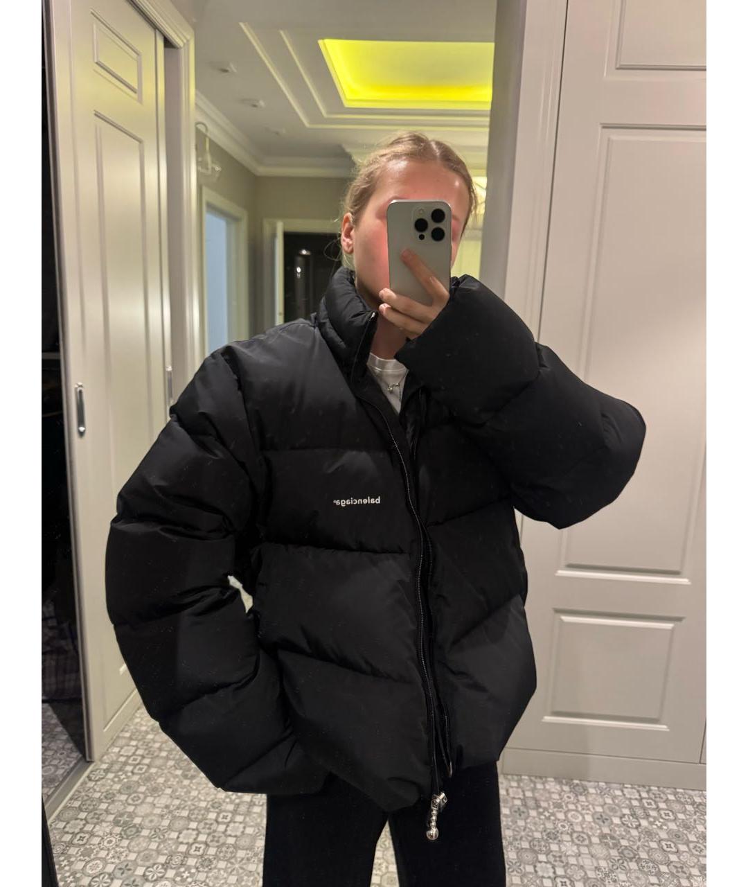 BALENCIAGA Черный пуховик, фото 7