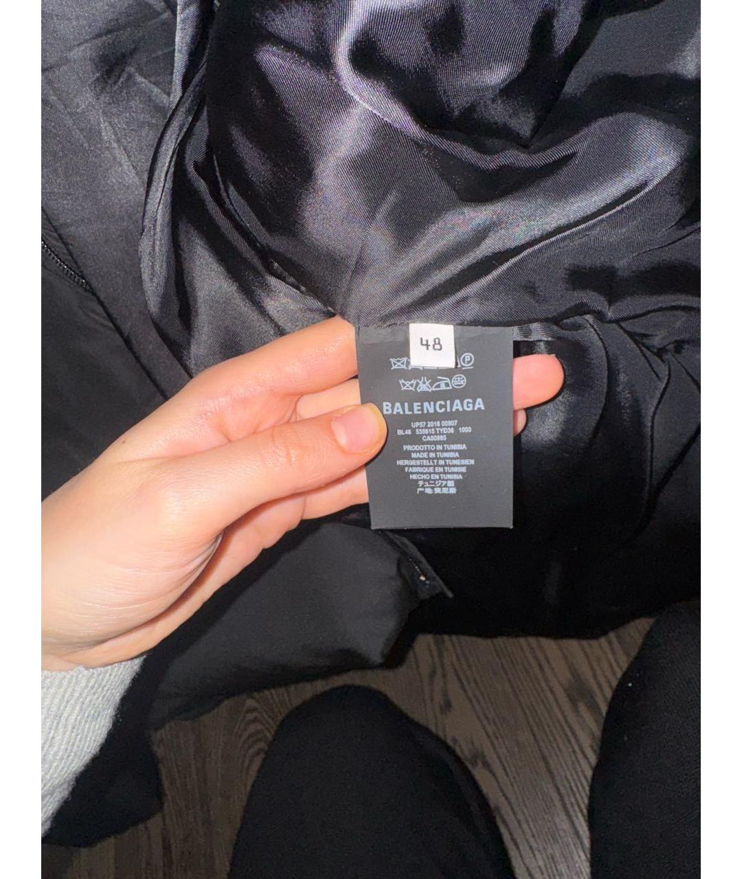 BALENCIAGA Черный пуховик, фото 5