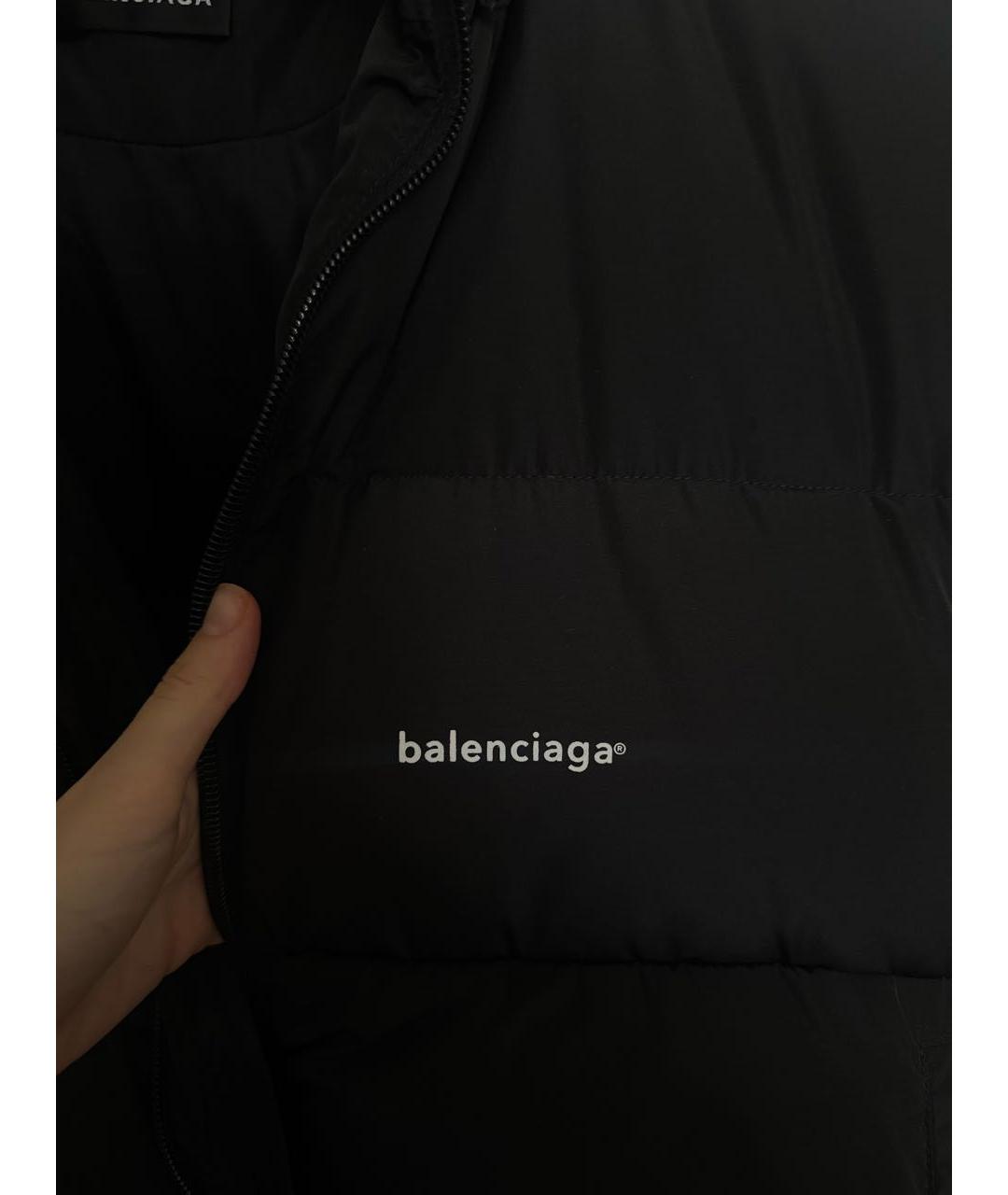 BALENCIAGA Черный пуховик, фото 4