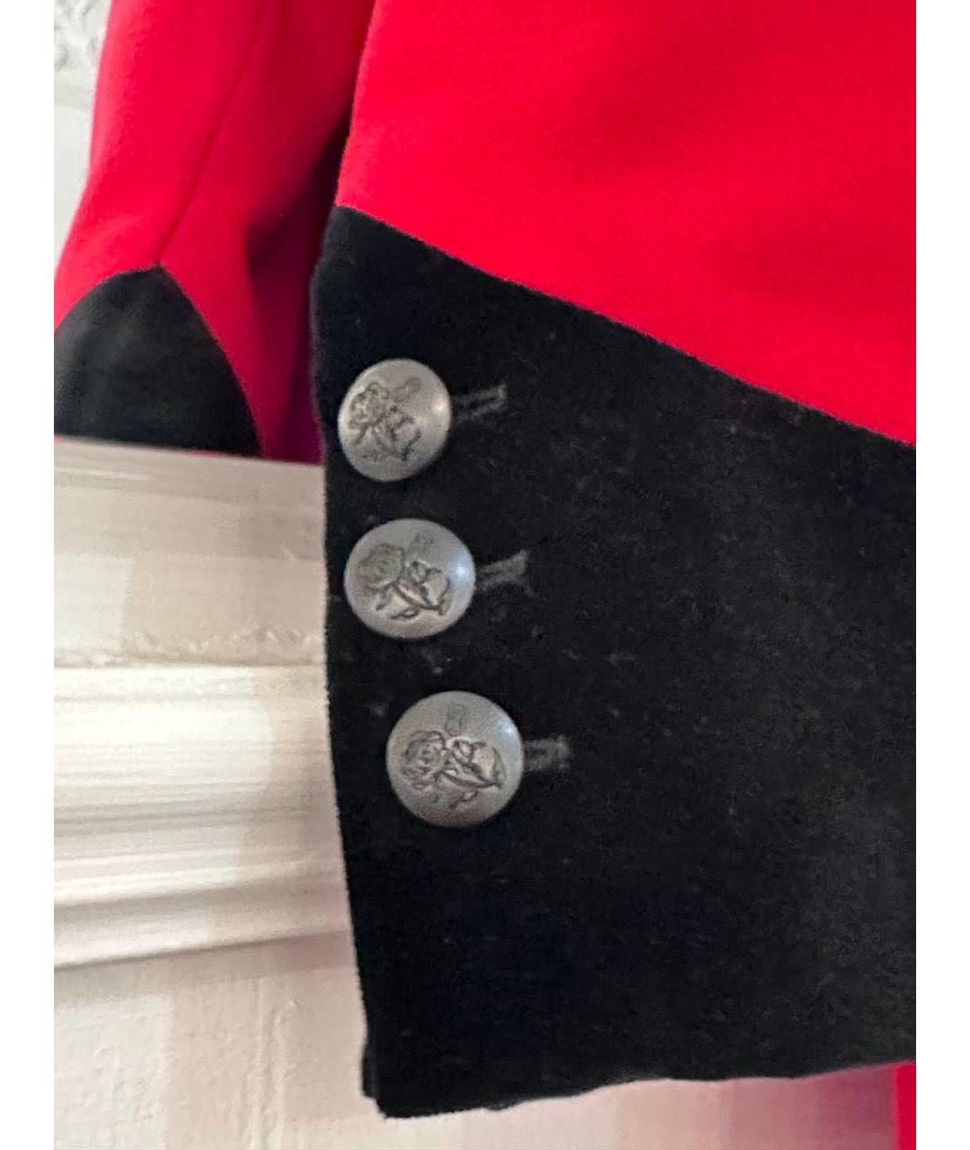 ESCADA Красный шерстяной жакет/пиджак, фото 6
