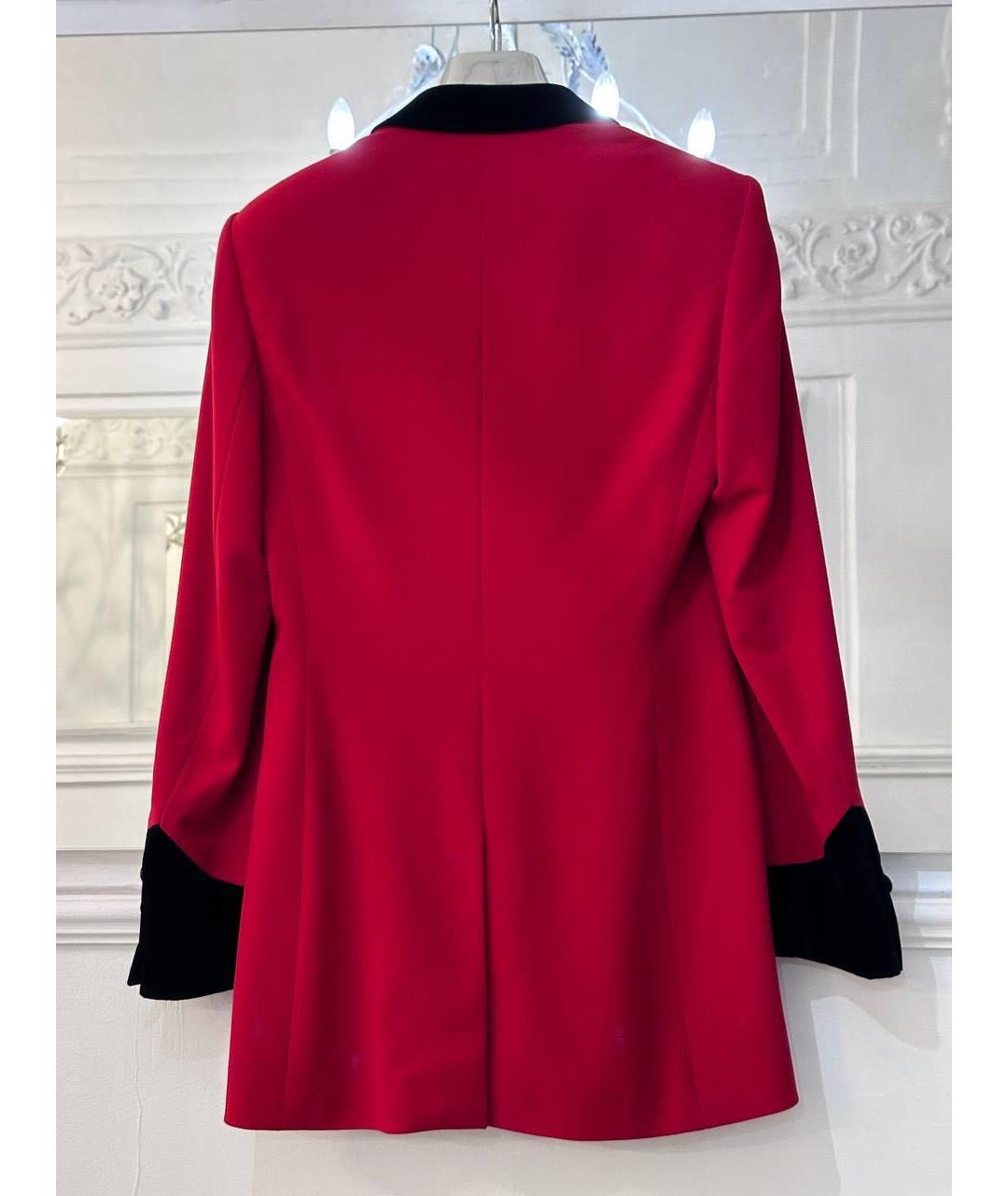 ESCADA Красный шерстяной жакет/пиджак, фото 4