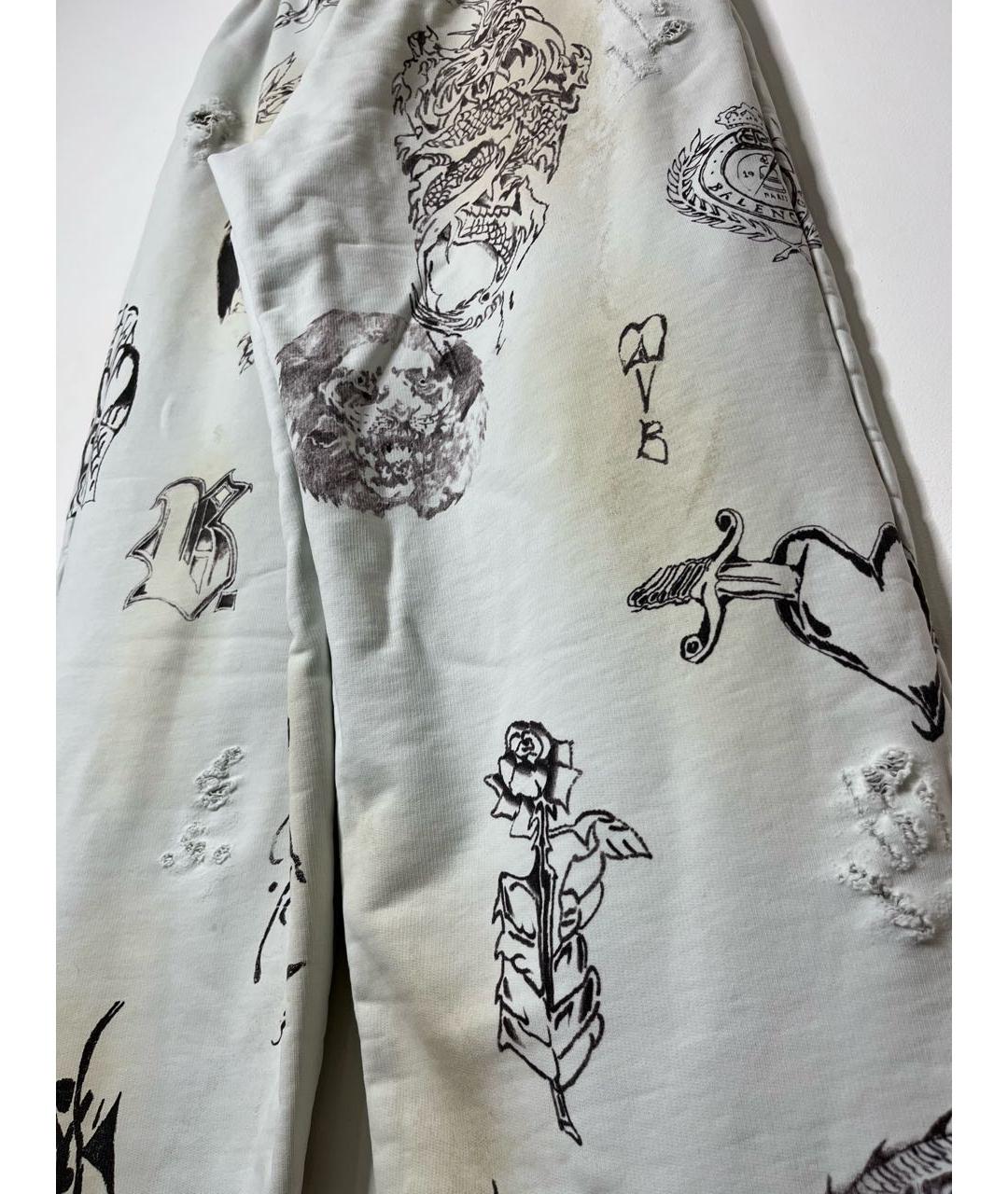 BALENCIAGA Белые хлопковые повседневные брюки, фото 7