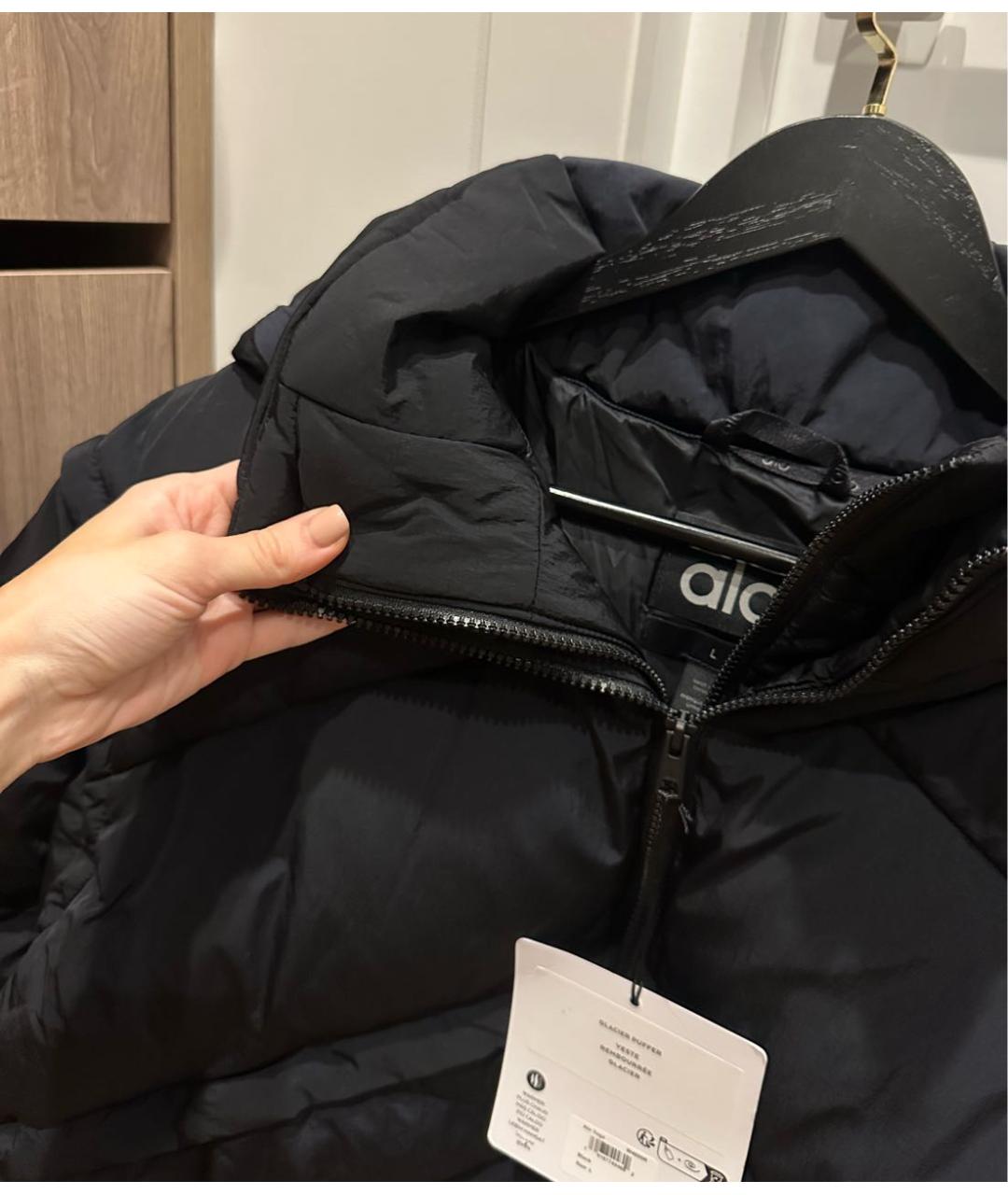 ALO YOGA Черная полиэстеровая куртка, фото 6