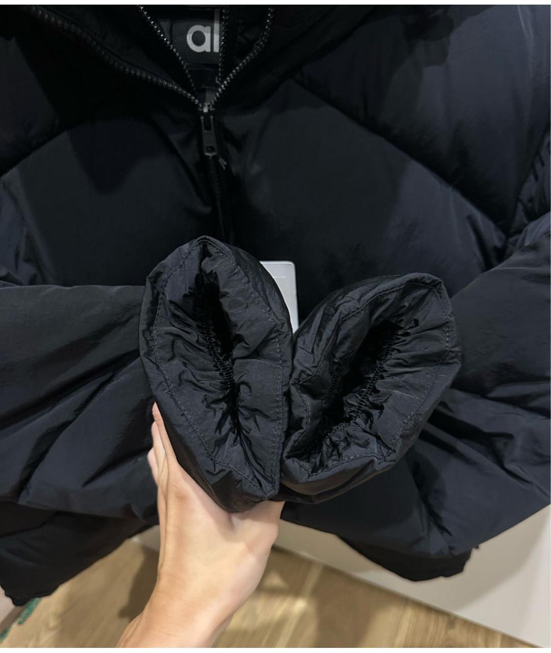 ALO YOGA Черная полиэстеровая куртка, фото 4