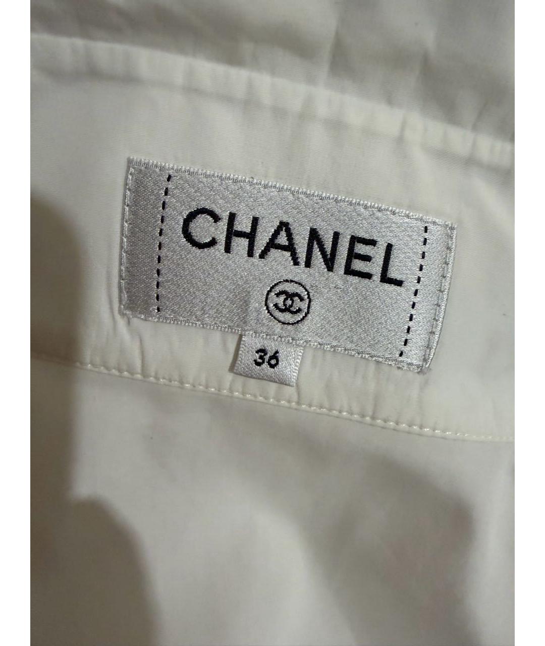 CHANEL Белая хлопковая рубашка, фото 3