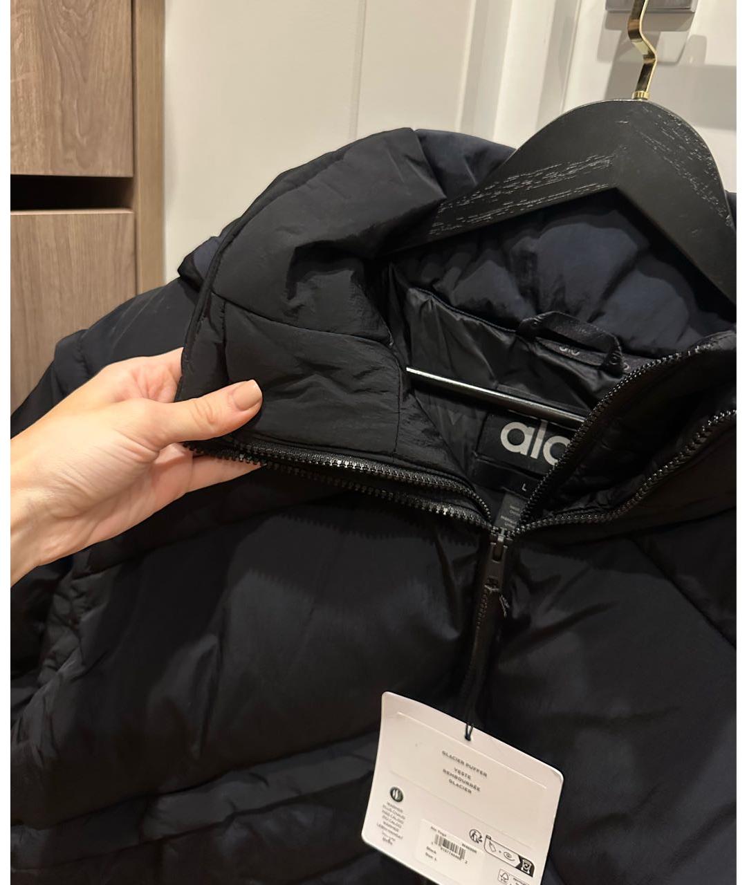 ALO YOGA Черный полиэстеровый пуховик, фото 6