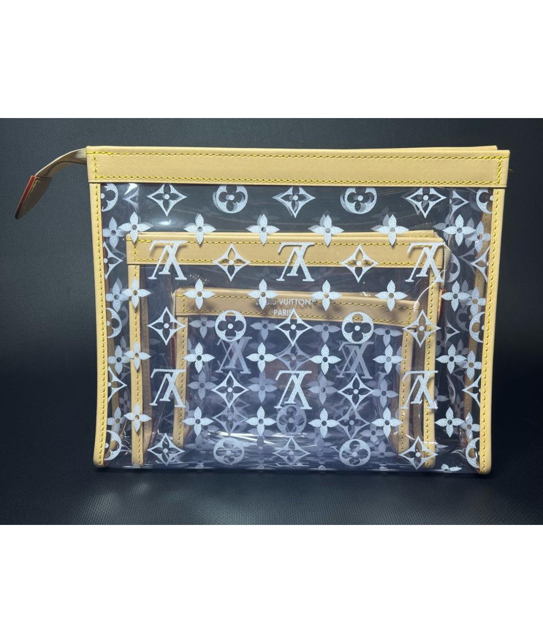 LOUIS VUITTON Бежевая косметичка, фото 4